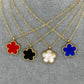 "Blomma" Halsband, 18K guldpläterat stål 87773