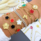 "Blomsteräng" Armband, 18K guldpläterat stål 87755