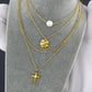 Halsband, 18K guldpläterat stål 87148
