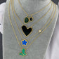 "Blomma" Halsband, 18K guldpläterat stål 88413
