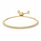 Tennis-armband i 18K guldpläterat mässing