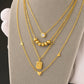 Zirkonia-halsband i 18K guldpläterat stål