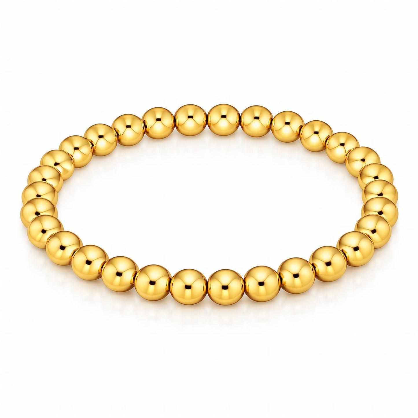 Kularmband i 18K guldpläterat stål – öppet format 8 cm