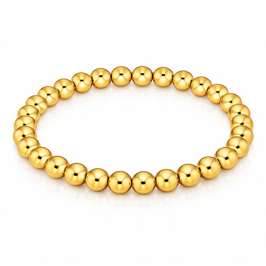 Kularmband i 18K guldpläterat stål – öppet format 8 cm