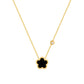 "Blomma" Halsband, 18K guldpläterat stål 87910