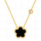 "Blomma" Halsband, 18K guldpläterat stål 87910