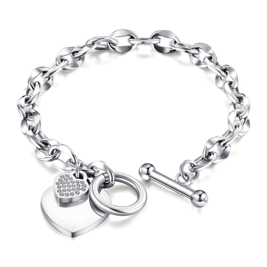 "Hjärta" Armband, Rostfritt stål 88243