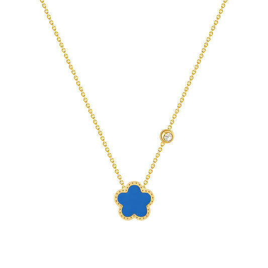 "Blomma" Halsband, 18K guldpläterat stål 88413