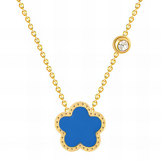 "Blomma" Halsband, 18K guldpläterat stål 88413