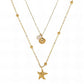 Halsband, 18K guldpläterat stål 89543