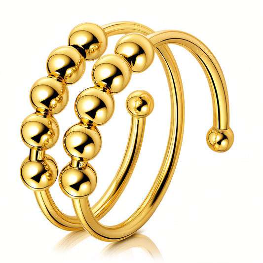Ring i 18K guldpläterat stål – justerbar minimalistisk design